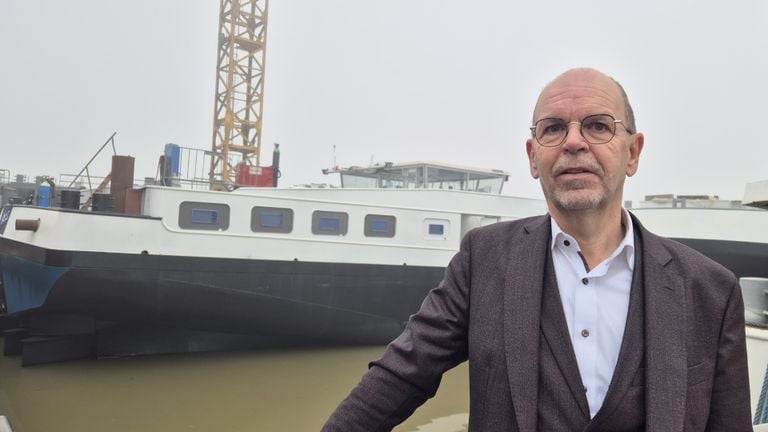 Councilor Hans Tanis (Port Developments) wants to realize a third port in Werkendam (photo: Niek de Bruijn).