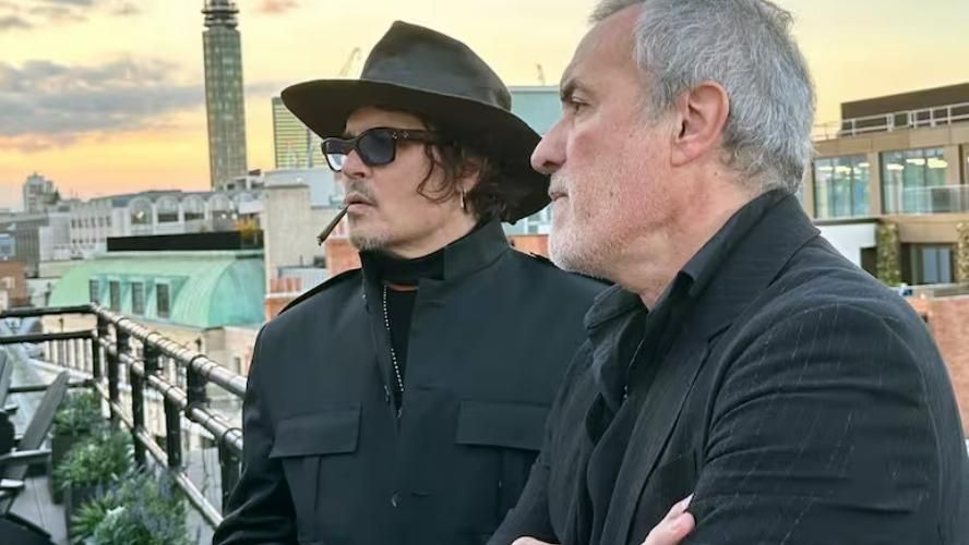 Cork Rodríguez and Johnny Depp