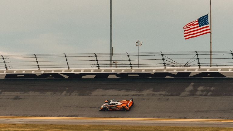 Job van Uitert on the Daytona circuit (photo: Tower Motorsports Media).