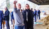 Deputy Mirjam Sterk (Utrecht) during a working visit in the context of the nitrogen file to farmer Henk-Jan Soede, general board member of farming nature and chairman of Rijn Vecht & Venen, January 2023. 