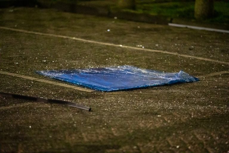 The glassware fell down from the first floor (photo: SQ Vision/Christian Traets).