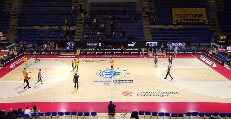 Gähnende Leere: Kaum jemand wollte Albas Auswärtssieg in Belgrad gegen Maccabi Tel Aviv sehen