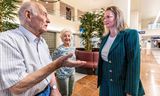 Minister Fleur Agema (care) during a working visit to the Zuyderland Hospital in Heerlen. The hospital threatens to get rid of the Emergency Department and the IC.