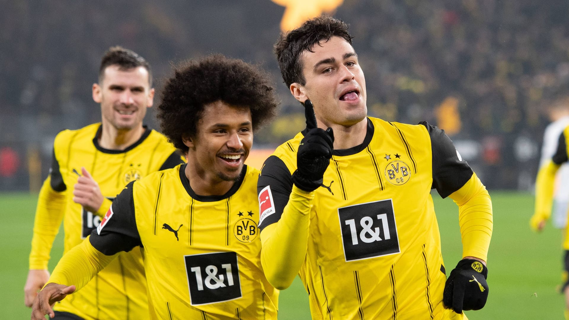 Karim Adeyemi and Giovanni Reyna (r.): BVB coach Nuri Şahin relies on both offensive players.