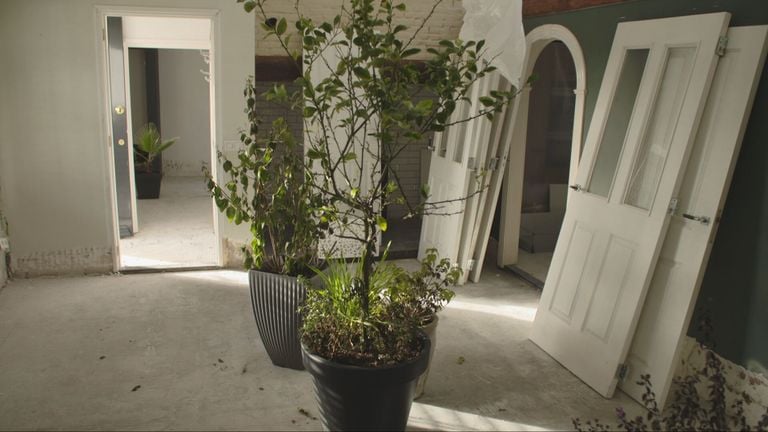 One of the empty rooms of the Goordens' house (photo: Omroep Brabant).