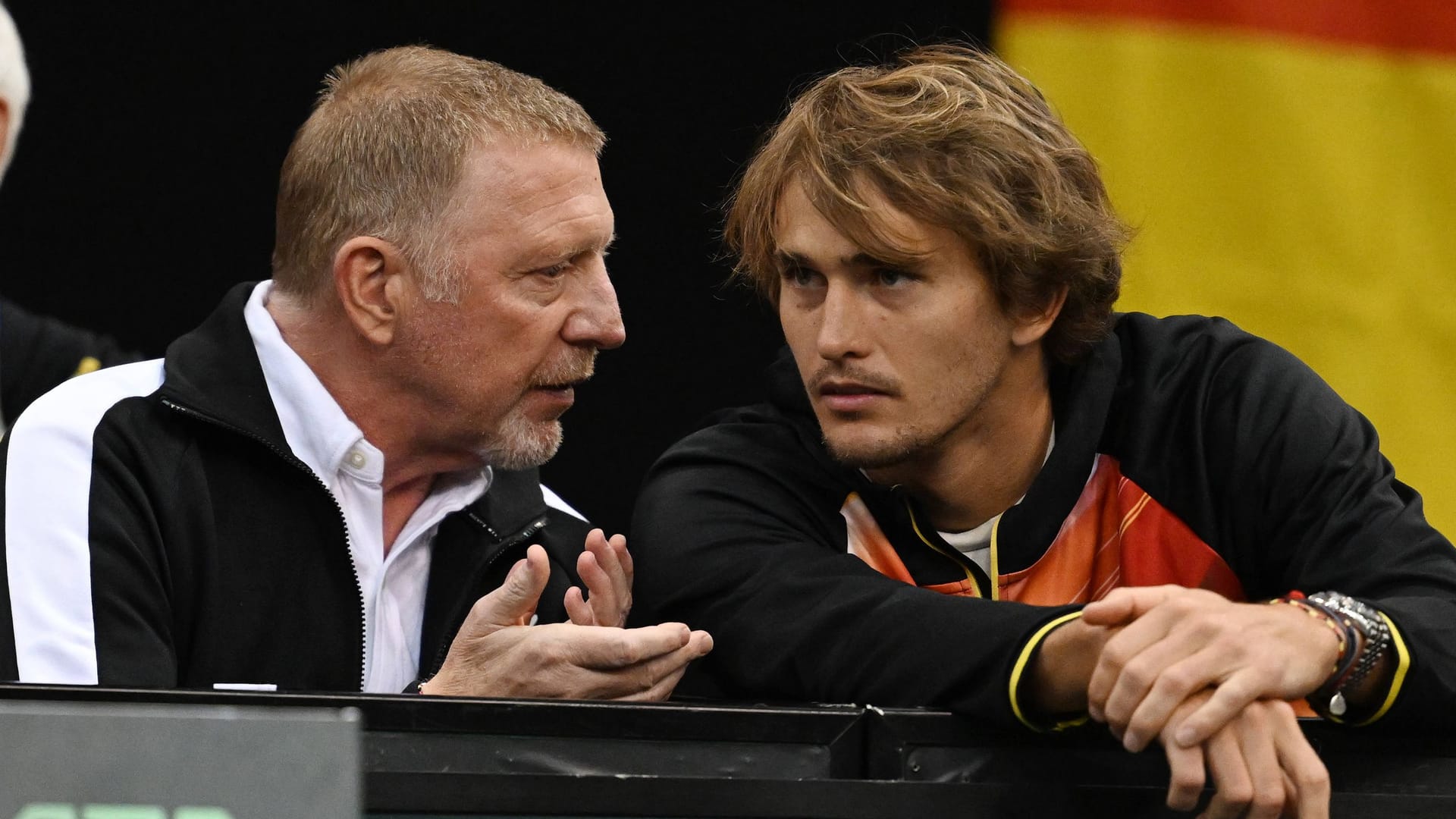 Boris Becker (left) with Alexander Zverev: This pairing would be promising.