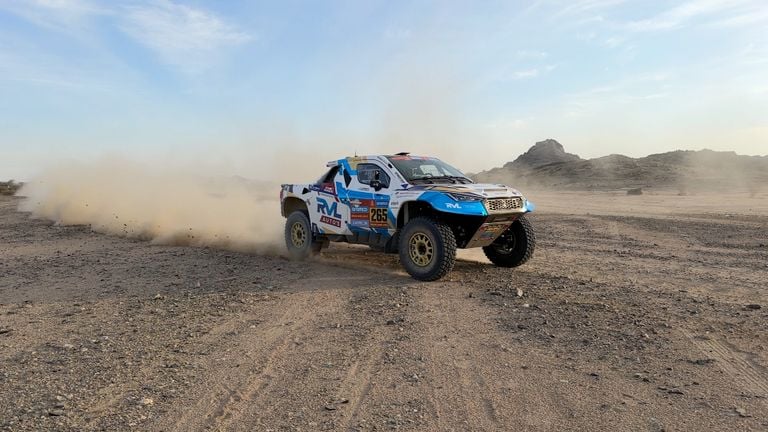 Ronald van Loon in his car in Bisha, Saudi Arabia.