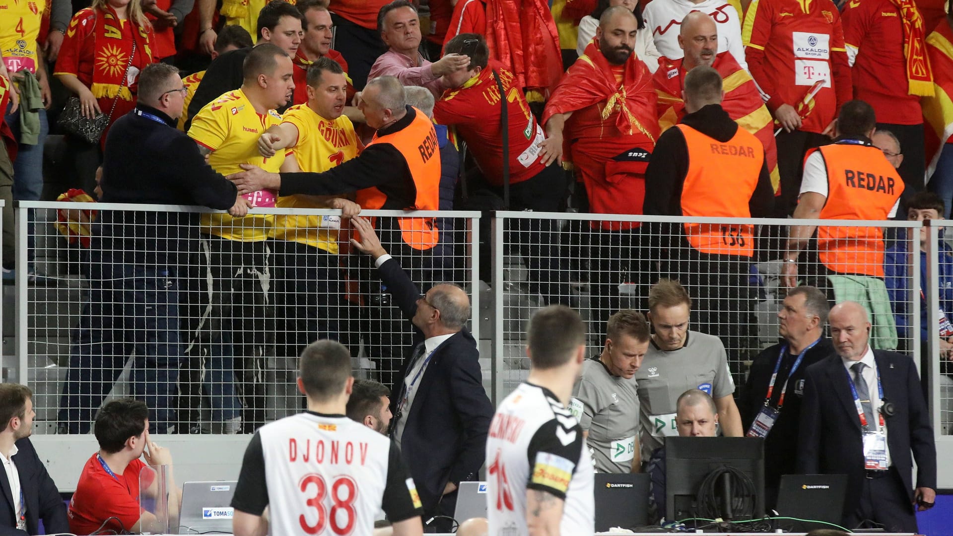 There were riots on the sidelines of the World Cup game between North Macedonia and the Netherlands.