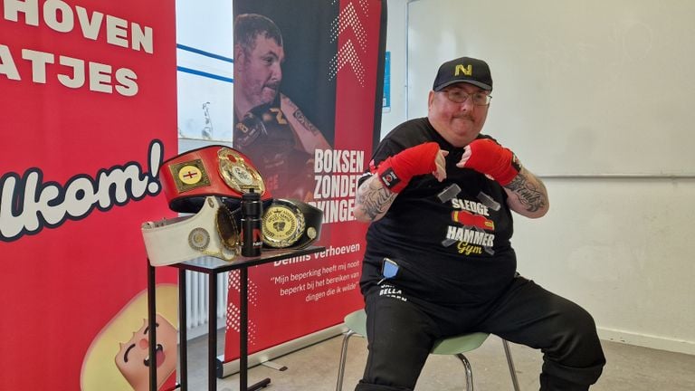 Dennis with his three prizes. The World Cup in 2015, became Benelux champion in 2017 and European champion in 2018 (photo: Tom Berkers).