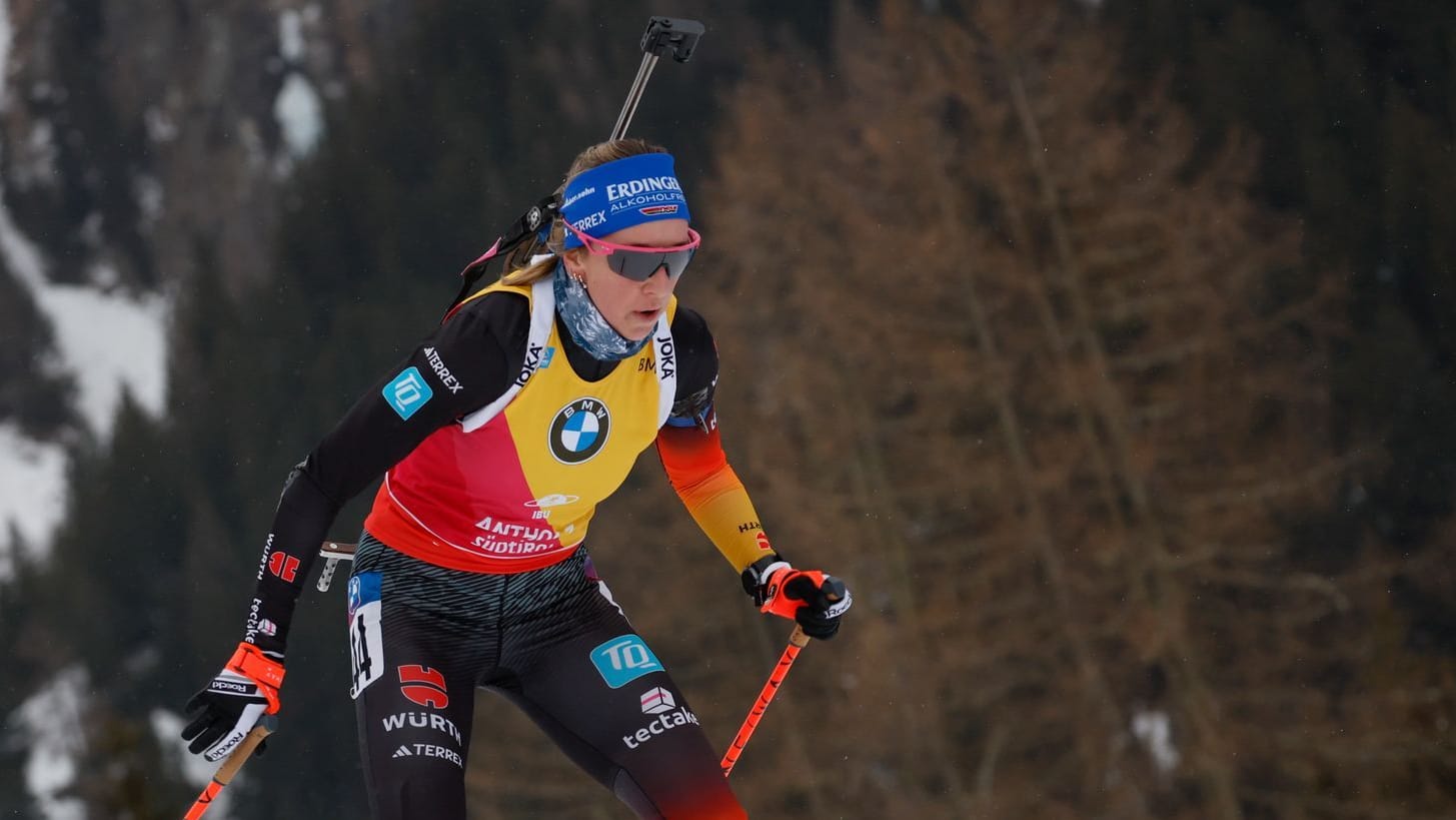 Franziska Preuß: In Antholz she secured another podium place. Franziska Preuß: In Antholz she secured another podium place.