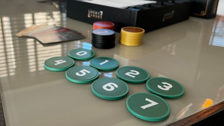 The chips had to resemble the chips in the casino (photo: Rogier van Son).