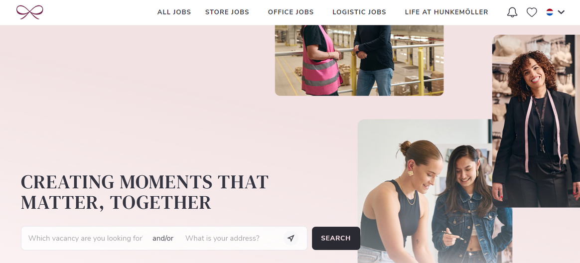 Hunkemöller's new career site