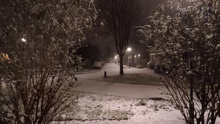 This is what it looked like in Heesch on Sunday morning (photo: Ellen van Oort).