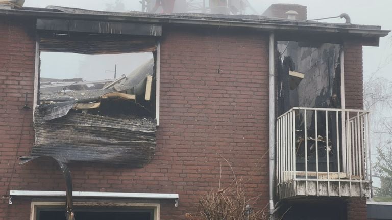 The house is destroyed inside.
