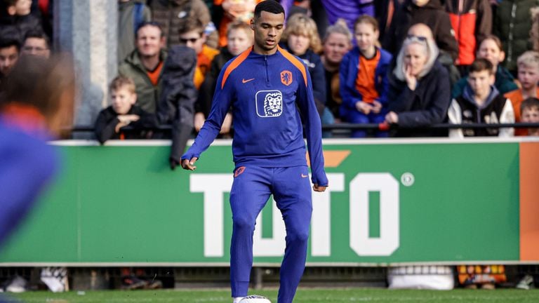 Cody Gakpo during a training in Zeist. (Photo: Broer van den Boom/Orange Pictures)