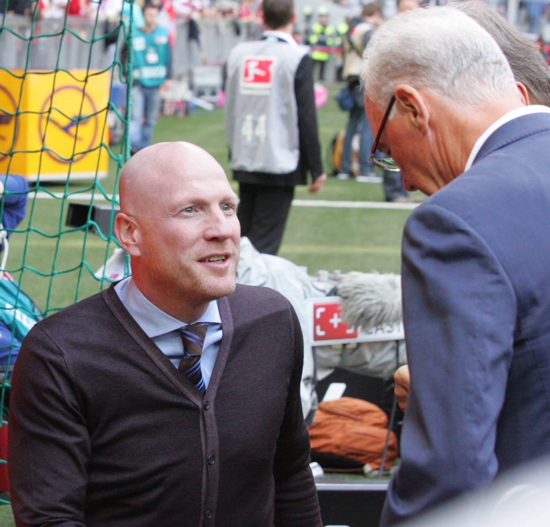 Matthias Sammer (l.) and Franz Beckenbauer: The 1996 European champion was already watching as a player "Emperor" on.
