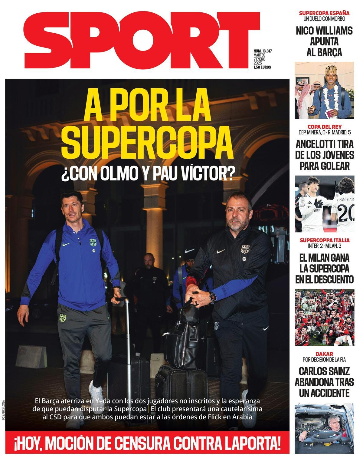 La portada de SPORT de hoy