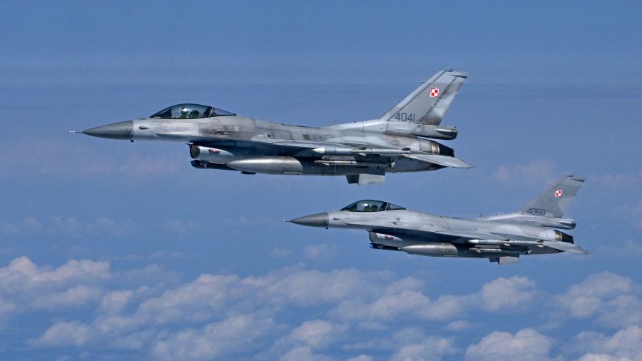 Photogallery Polish Air Force F-16 fighters participate in a NATO exercise as part of the NATO Air Surveillance mission