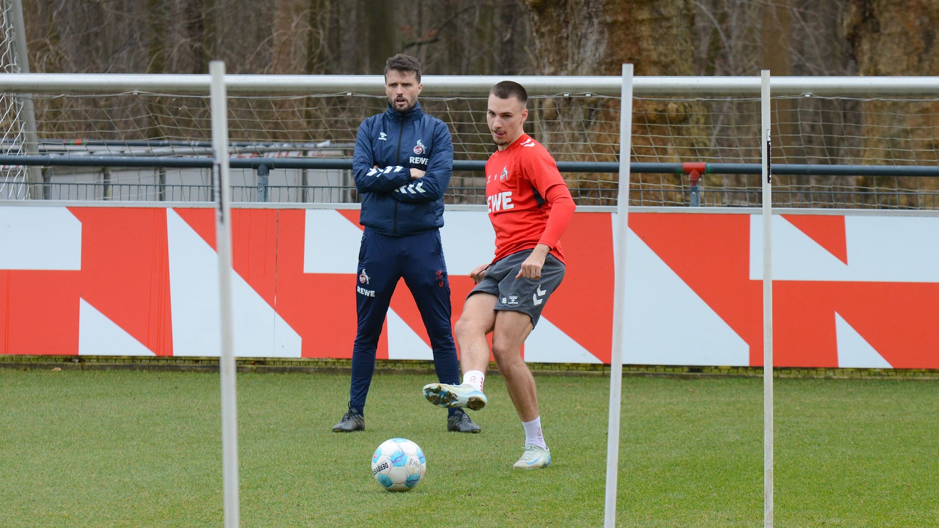 Back on the ball again: Tim Lemperle, striker of 1. FC Köln, trained individually on Saturday.
