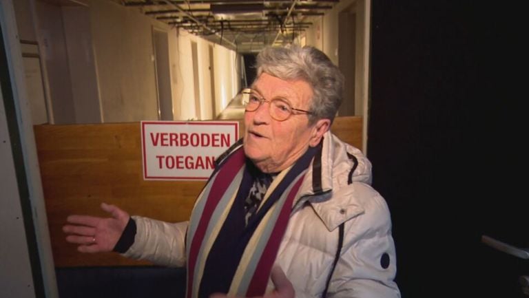 Gerda on the first floor near her old room.