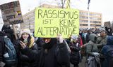 Protesting protesters against the AfD meeting in Riesa, January 11.   