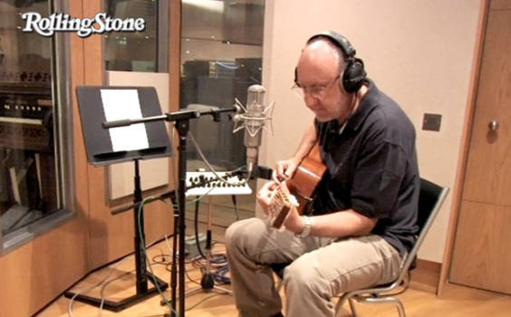 Pete Townshend in the studio