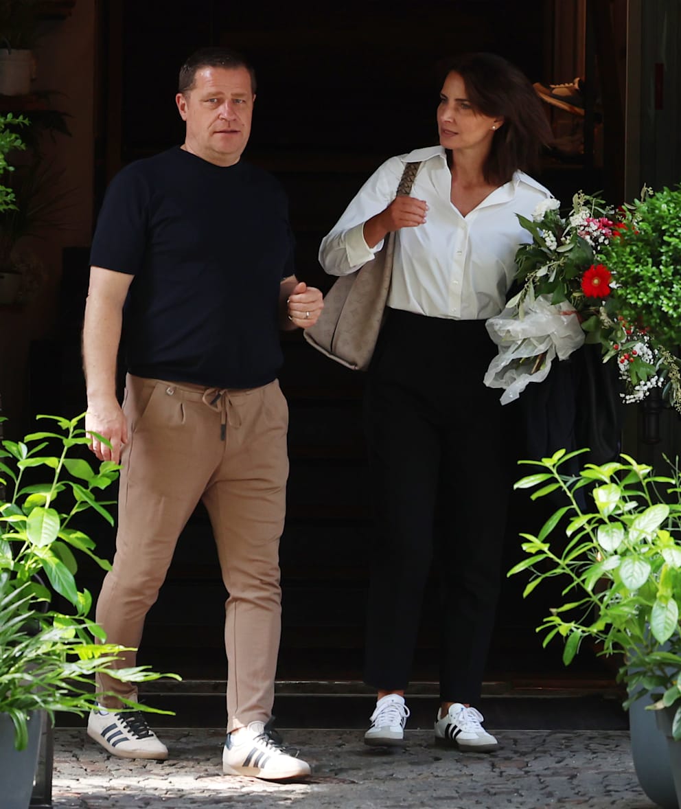 Bayern-Boss Max Eberl mit seiner Frau Natascha Fruscella
