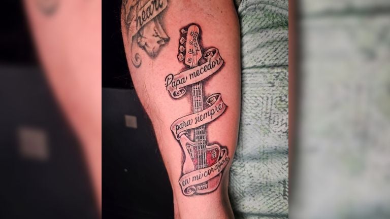 Roberto's tattoo for his father (photo: private archive)