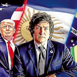 Donald Trump, Javier Milei and Jair Bolsonaro. | Photo: CEDOC.