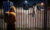An asylum seeker at the registration center in Ter Apel. Photo Kees van de Veen 