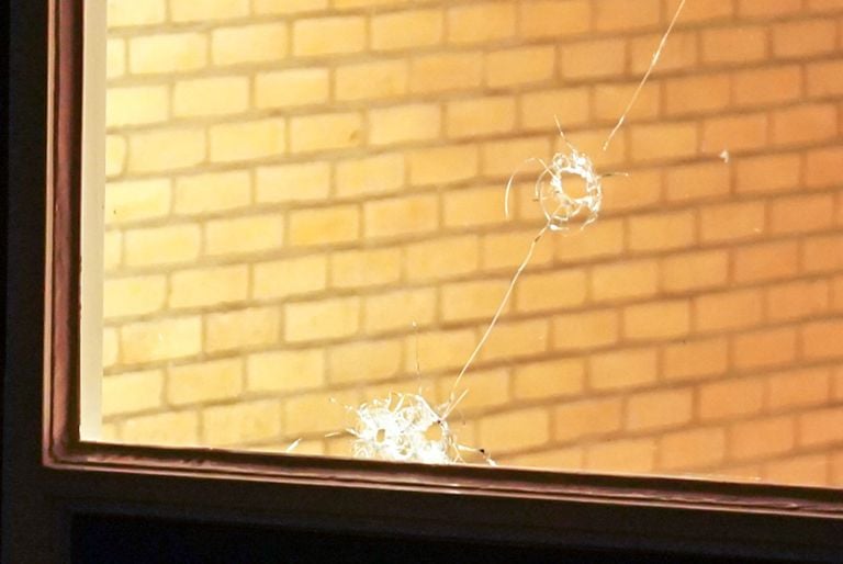 Ball holes in window (Photo: SQ Vision)