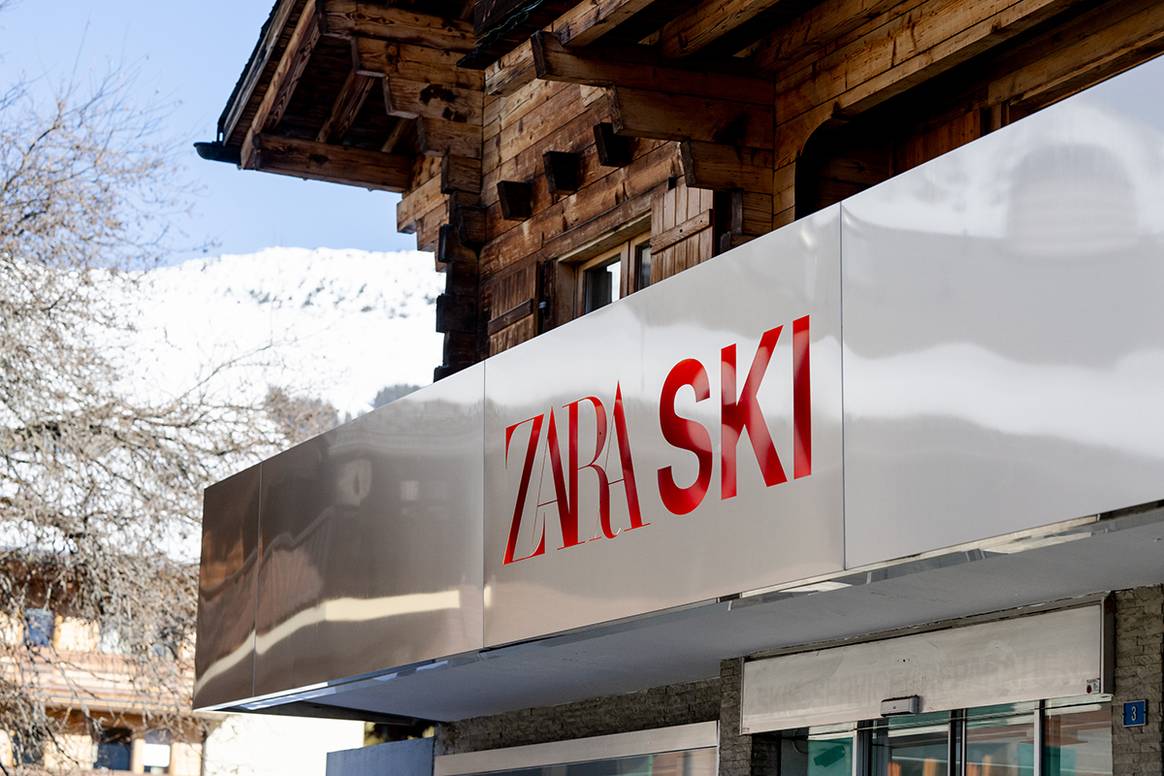 “Pop-up” de Temorada “Zara Ski” de Zara en Verbier (Suiza).
