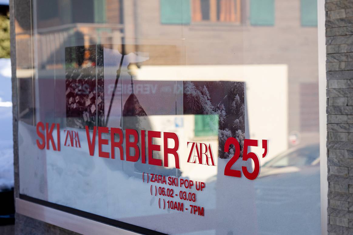 “Pop-up” de Temorada “Zara Ski” de Zara en Verbier (Suiza).