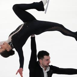 Annika Hocke and Robert Kunkel at the figure skating European 