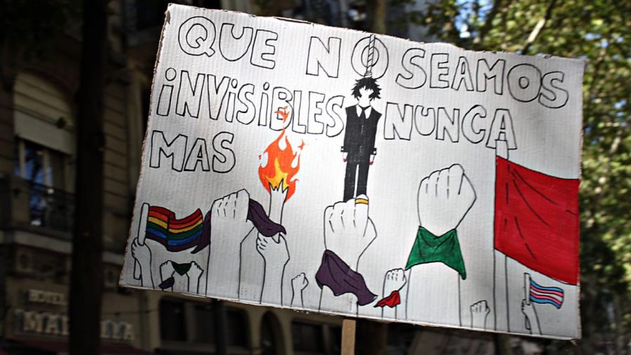 The anti fascist march