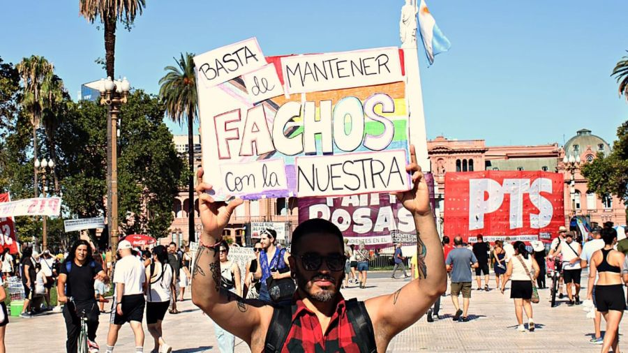 The anti fascist march