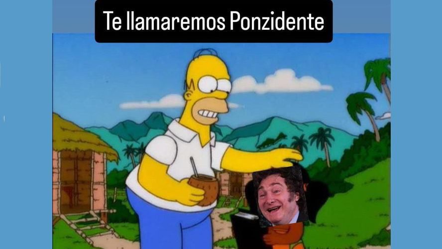 With memes the networks accused Milei
