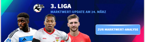 Now discuss the new market values ​​of the 3rd league!