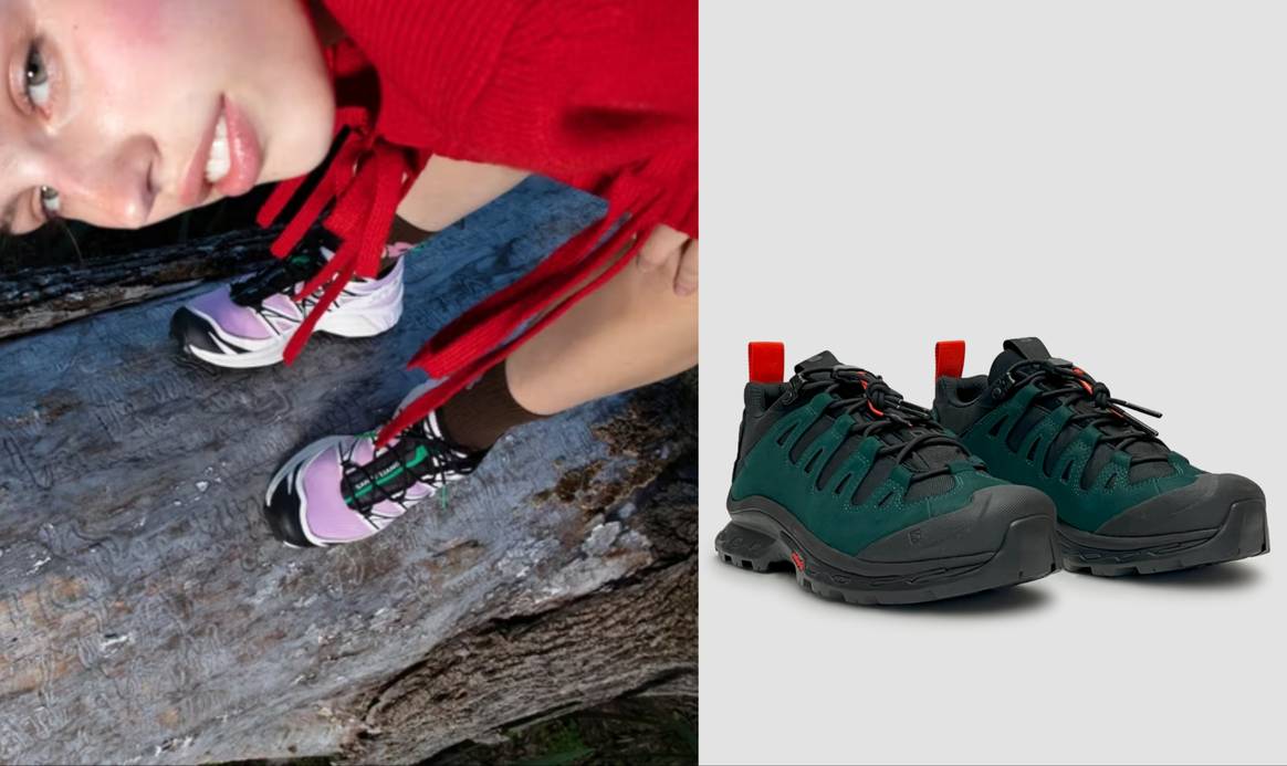 Les Baskets Salomon.