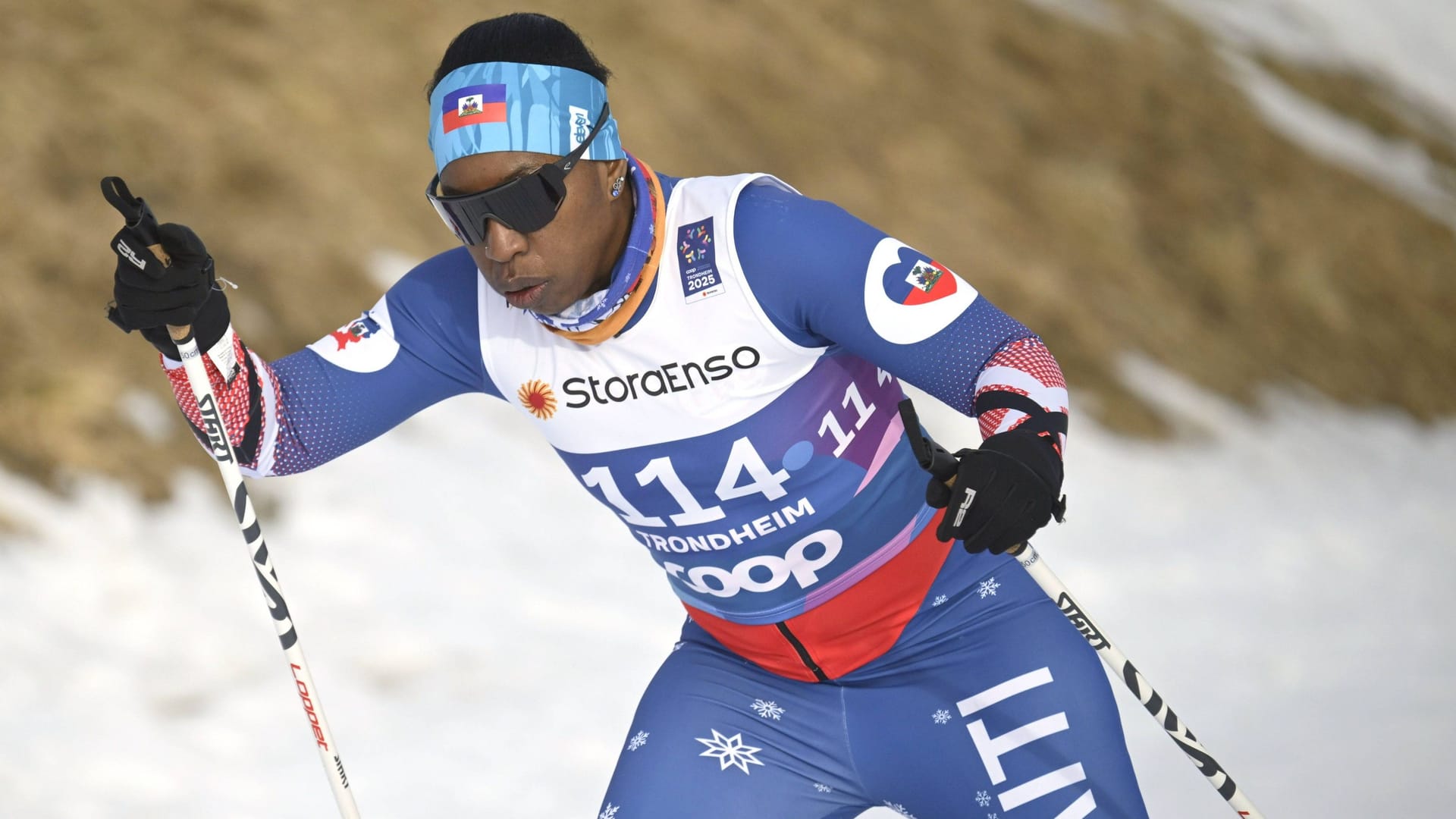 Celine Marti from Haiti: The ski exoter also started at the alpine World Cup.