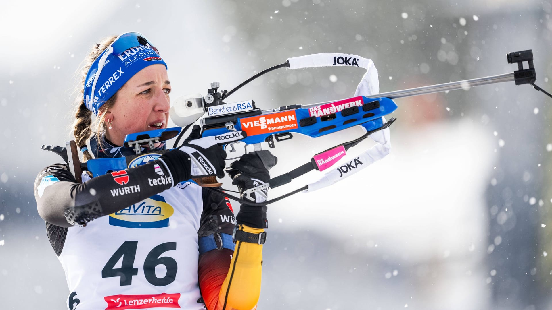 Franziska Preuß: She showed a strong performance in the sprint.