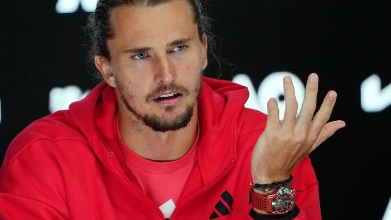 Alexander Zverev at a press conference at the Australian Open (archive picture).