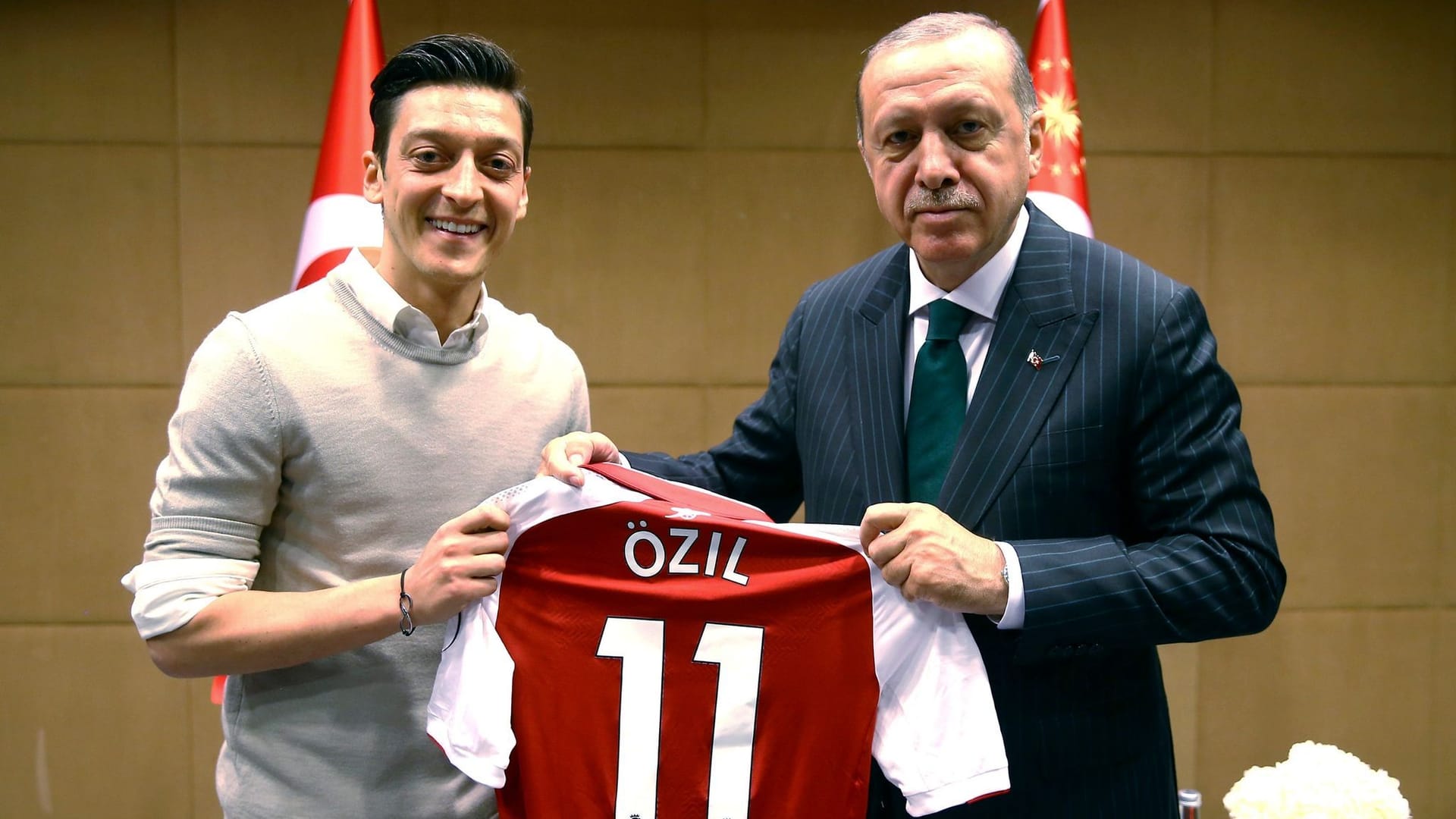 Mesut Özil and Recep Tayyip Erdogan