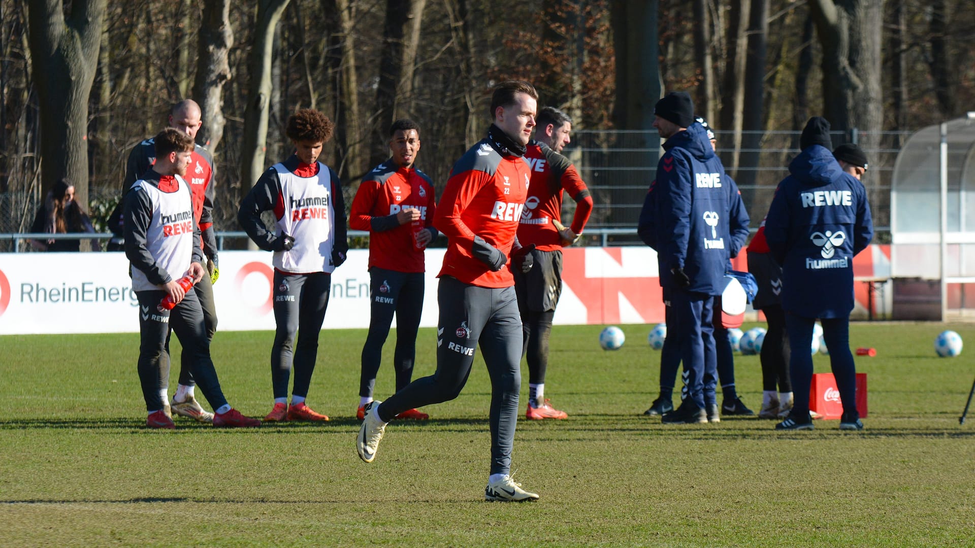 Jacob Christensen in the training session of 1. FC Köln. Jacob Christensen in the training session of 1. FC Köln.
