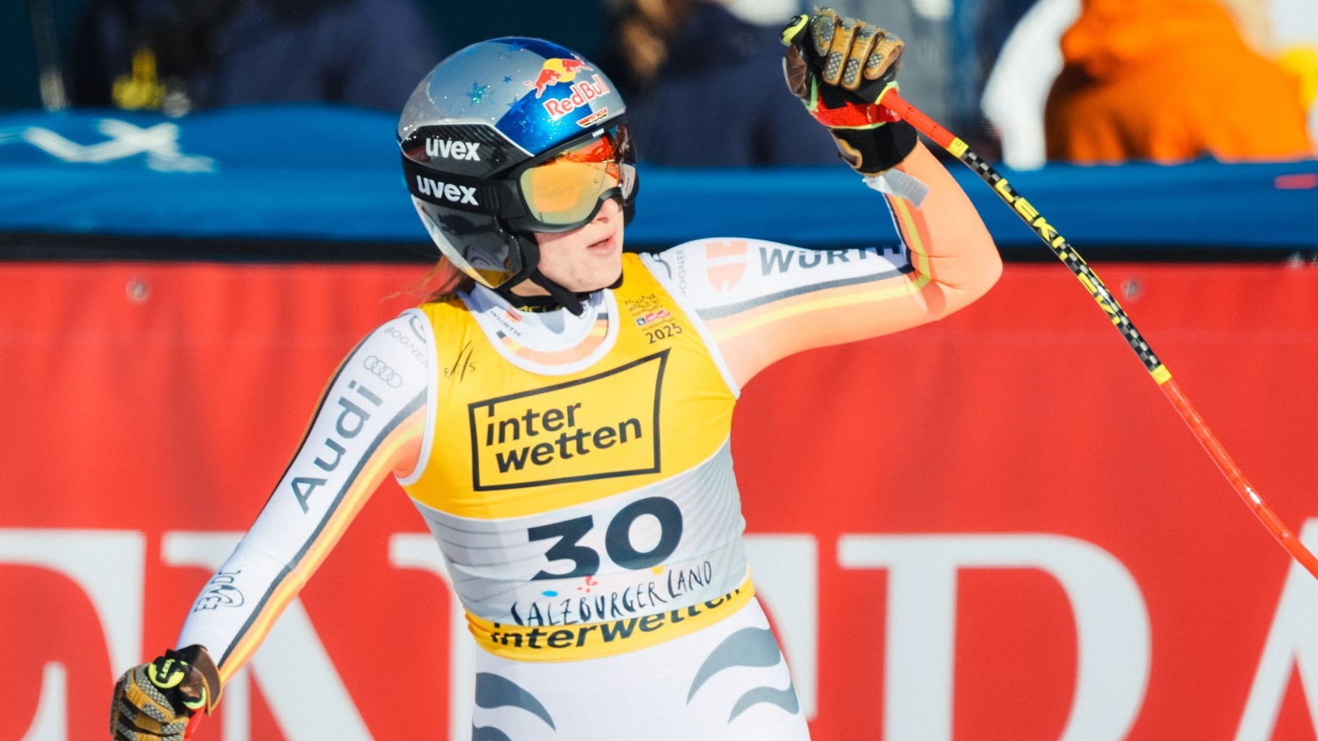 Strong presentation: Emma Aicher after departure in Saalbach.