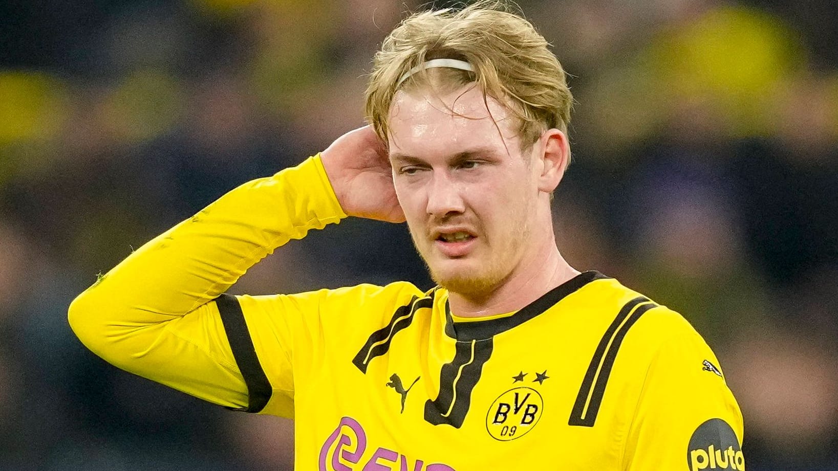 Thoughtful: Julian Brandt in the BVB game against Sporting.