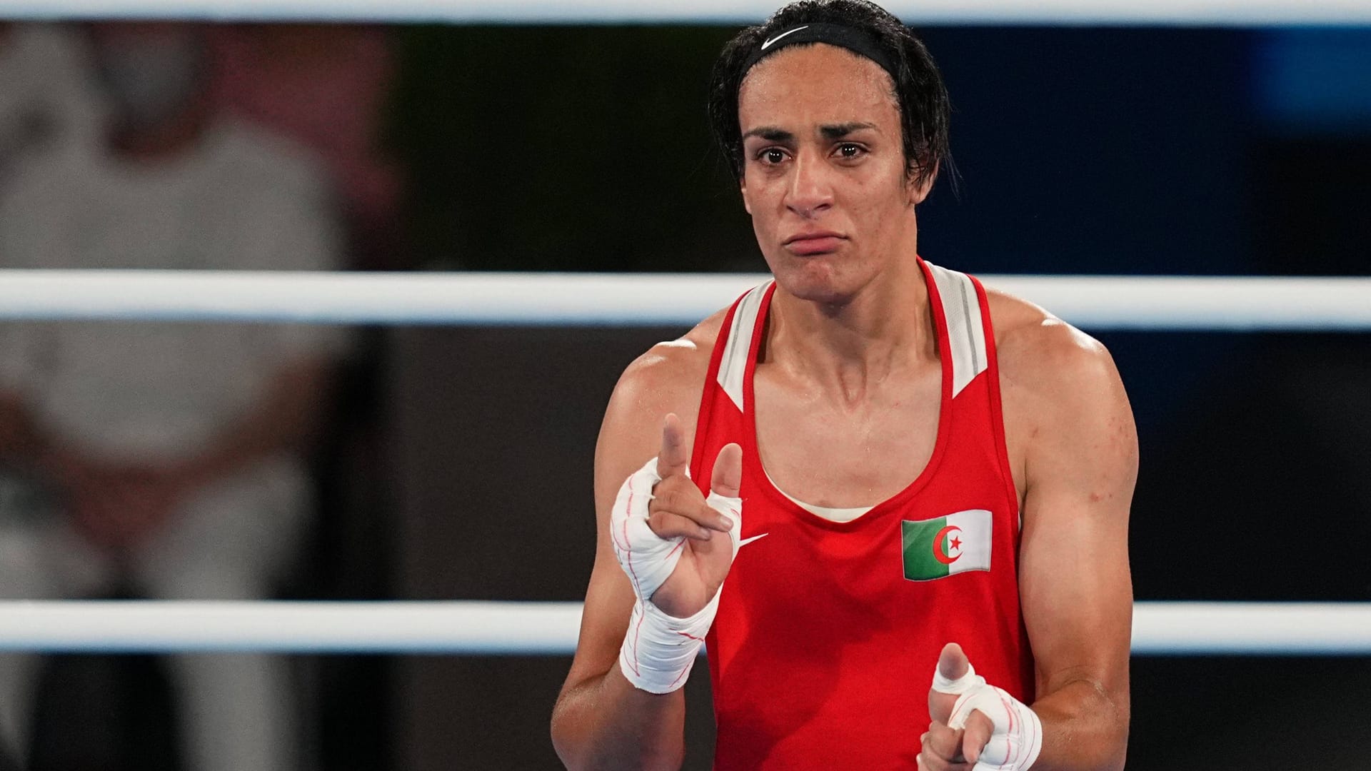 IMANE KHELIF: The boxer won gold at Olympics.