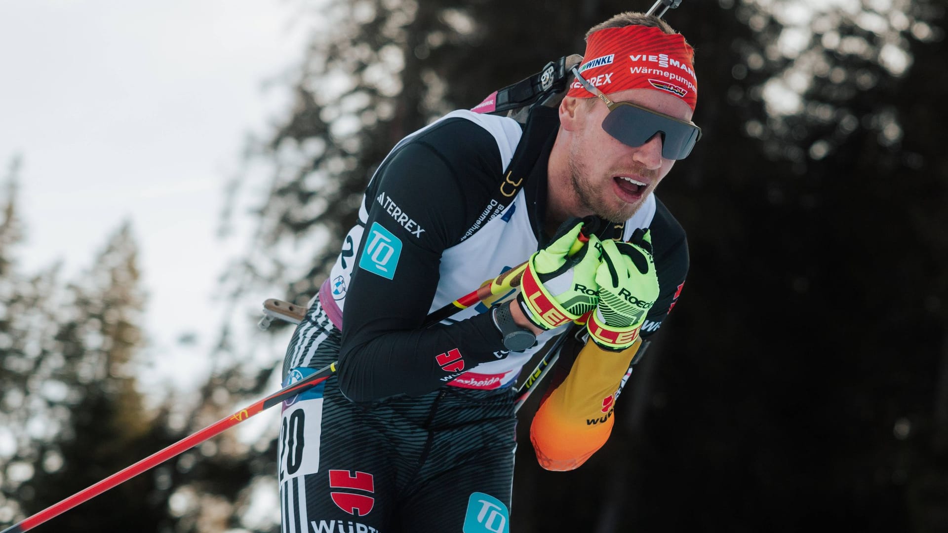 Johannes Kühn at the biathlon World Cup in Lenzerheide: The 33-year-old ends next year.