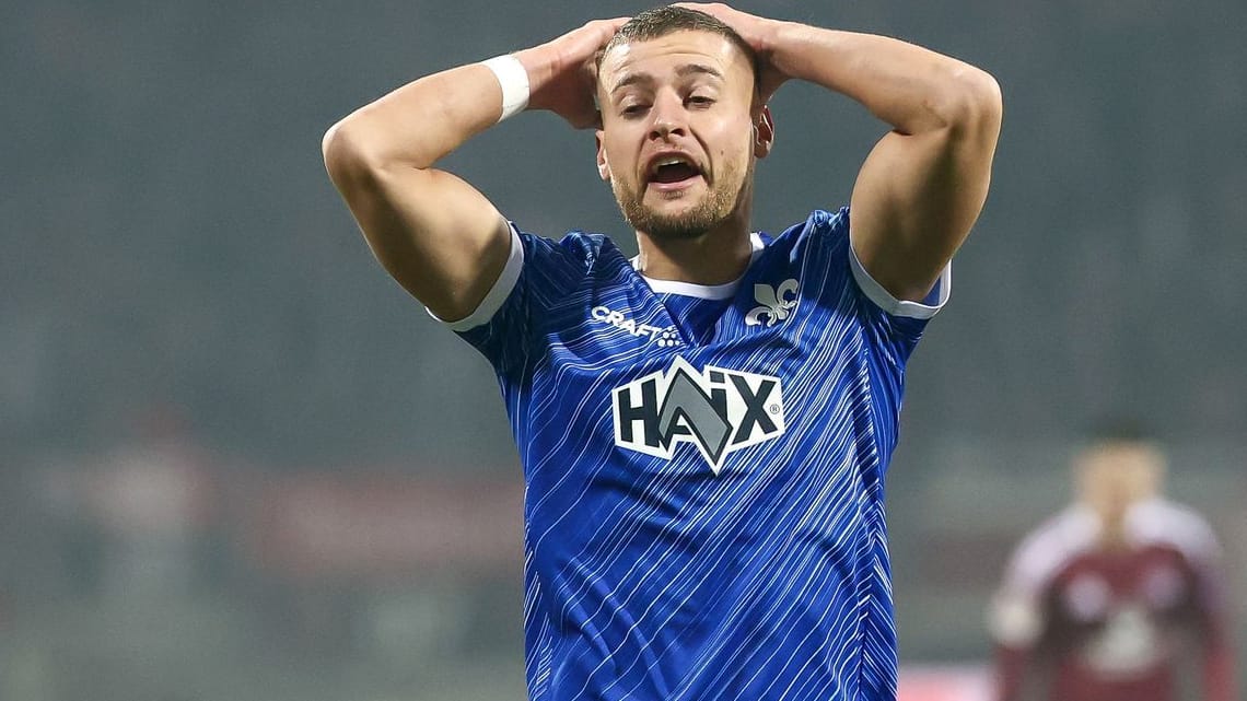 Darmstadt's Nuremberg: The defensive player did not have a grip against Elversberg.