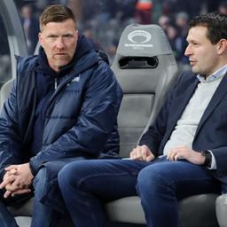 Andreas "tick" Neuendorf and Benjamin Weber from Hertha BSC in conversation. (Photo: Imago / Contrast)